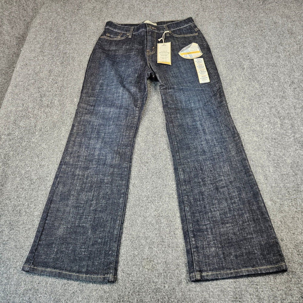 Levis Perfectly Slimming 512 Boot Cut Jeans Dark Wash 12P Medium NWT